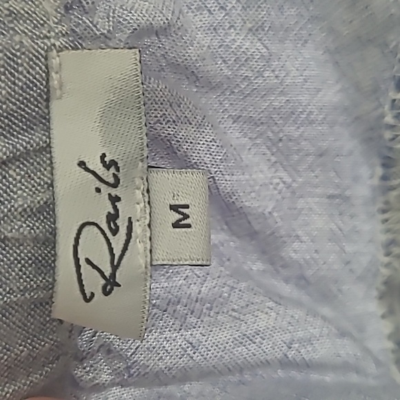 Rails Darby Linen Blend Pants in blue Size Medium - Picture 8 of 9